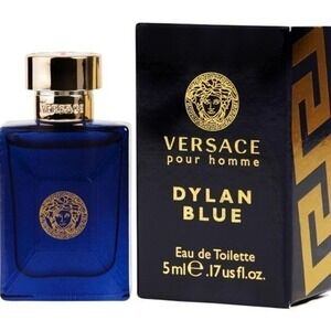 Versace Dylan Blue Eau de Toilette Mini Travel Splash Size 5mL Mens New